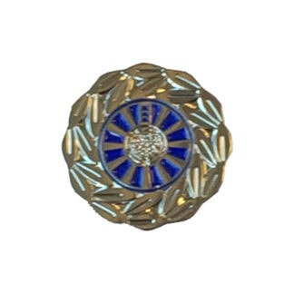 Æresmedlemsnåle butterfly lås. Sølv