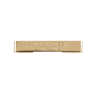 Navnebjælke 7x66 mm + ombuk t. smallere størrelser